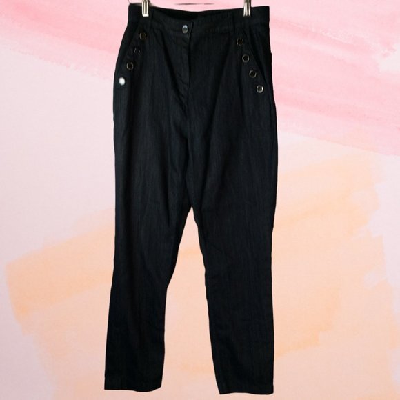 Carlisle Collection Denim - Carlisle Collection Jeans Size 4 Buttoned Side Pockets